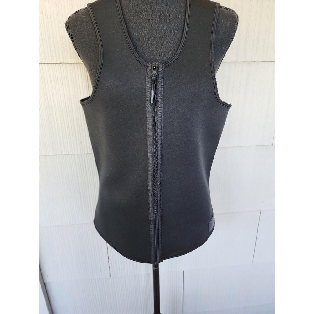 Aegend Men’s Zipper Neoprene Sauna Workout Vest Size Medium